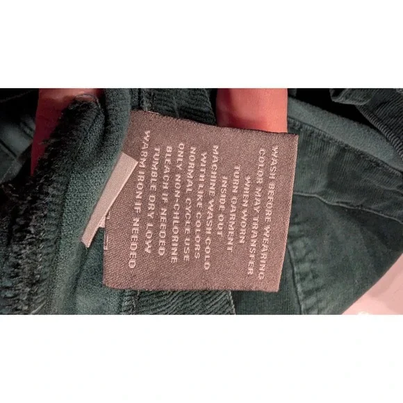 Torrid Corduroy Button Fly Flare Pants Forest Green Size 24W - Picture 9 of 10
